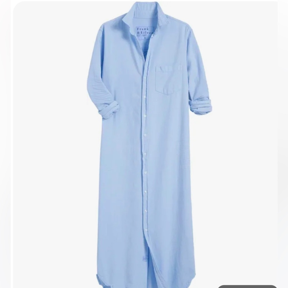 Frank & Eileen Rory denim shirt dress in glacier blue XXS - Picture 2 of 8